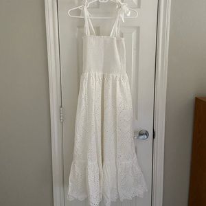 Promise in my heart white lace midi dress small